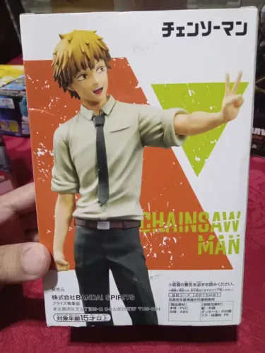 Figura estatueta do anime Chainsaw Man do Denji original Banpresto