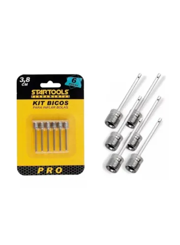 KIT BICOS DE BOLA PARA ENCHER 5 PEÇAS STARTOOLS AR0394