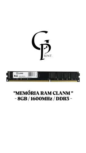 MEMÓRIA RAM - 8GB / 1600MHz / DDR3 PROMOÇÃO 