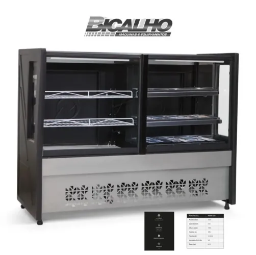 Balcão Quente e Frio Pará Confeitaria Polar 1.50mt - Novo