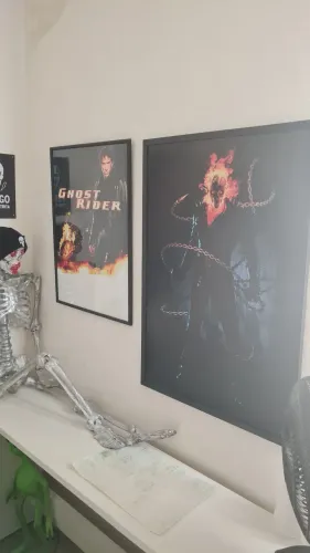 Par de Quadros Motoqueiro Fantasma - Impecáveis!