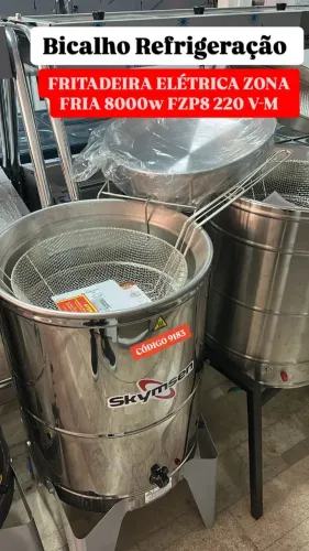 FRITADEIRA ELETRICA ZONA FRIA 8000W FZP8 220 V-M