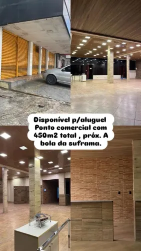 Ponto comercial 450m2. Próximo a bola da Suframa. Zona sul