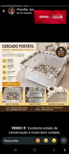 Cercado Infantil Unissex Galzerano Panda