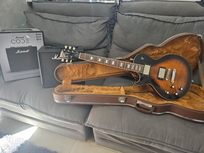 Kit completo Guitarra e amplificador 