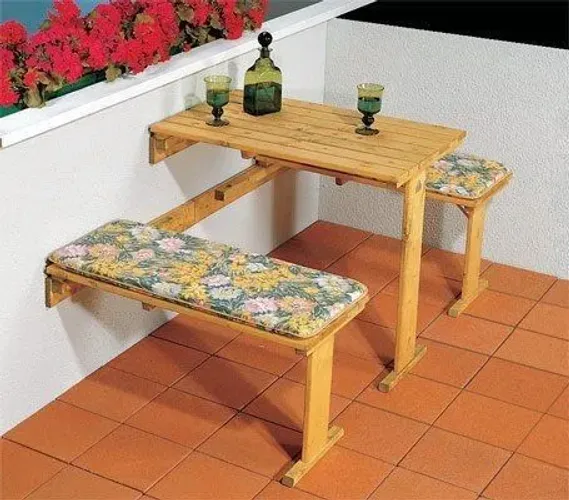 Mesa dobrável de parede 