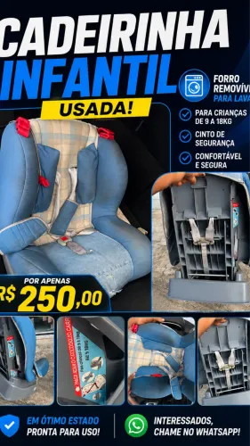 Cadeirinha de carro para criança