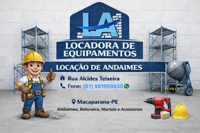La locação tudo para sua obra