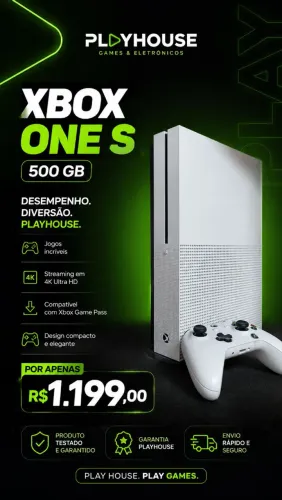 Xbox One S com 90 dias de garantia