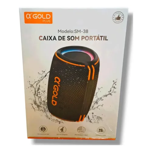 Caixa de som a'gold sm-38 20w