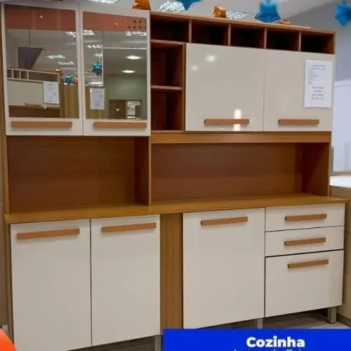 ARMÁRIO DE COZINHA ANTONELLA COM REFLECTA LINDISSÍMA APROVEITE