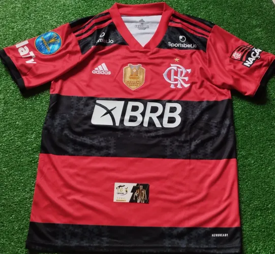 Camisa Futebol Flamengo Supercopa 2021 - Home Campeão Completa