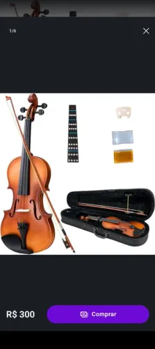 Violino Parrot 3/4 Estudante Nunca utilizado