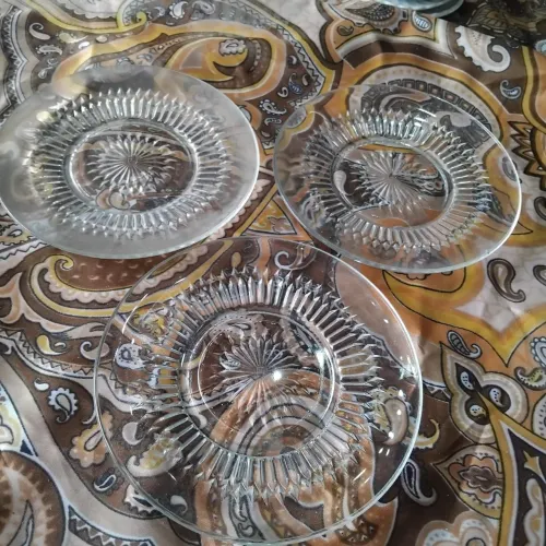 3 pratos vidrão