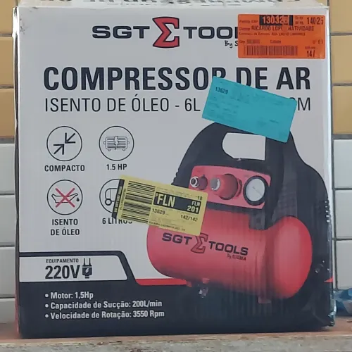 Compressor Sigma Tools 6 Litros