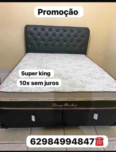 Super King colchão e base