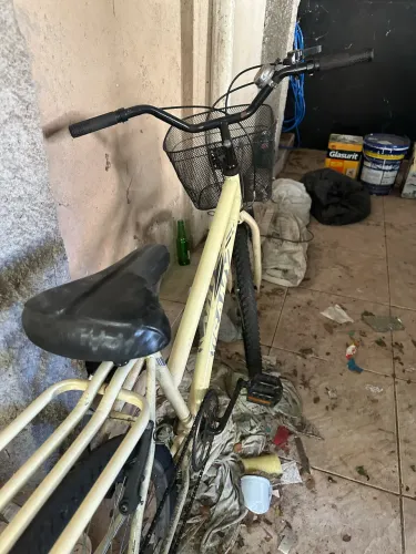 Bicicleta com cesta bike waves vintage