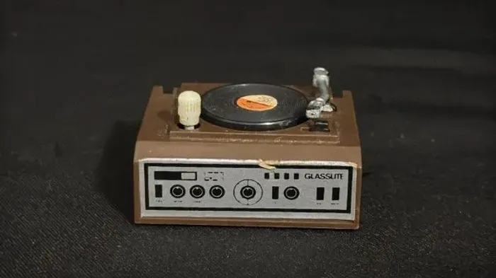 Mini Vitrola / Toca-Discos Glasslite (Funcionando!)