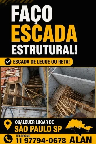 Faço escada estrutural
