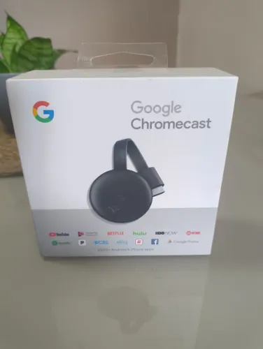 Google Chromecast 3ª Geração - Completo na Caixa - Excelente Estado