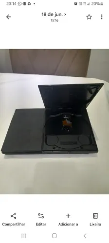 Ps2 da imagem mas sem áudio carcaça inferior com marcas