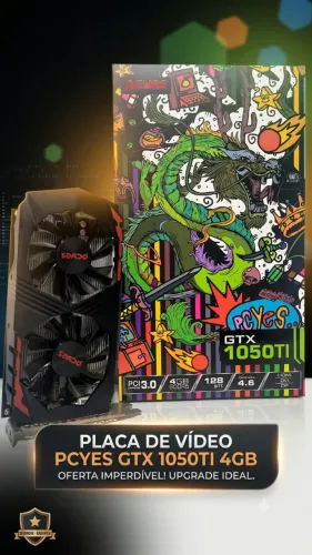 Placa de Vídeo PCYes GTX 1050 Ti 4GB GDDR5 (128-bit)