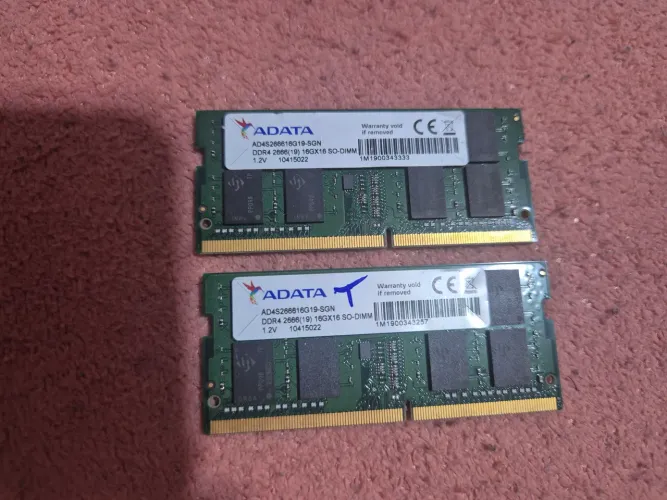 Memoria ram 32gb (2x16) 2666mhz Adata