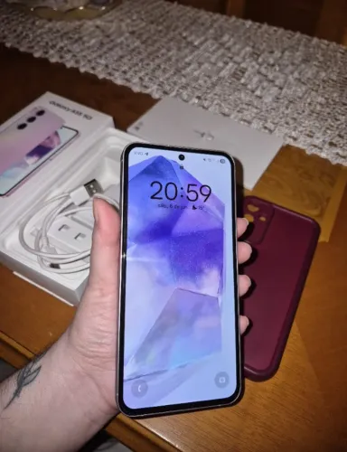 Samsung A55 256GB Caixa completa e Carregador Original