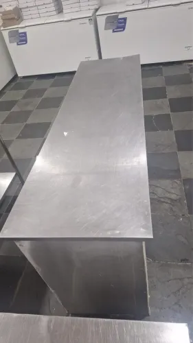 Mesa de inox 190x55x90