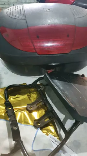Baú para moto c/churrasqueira!