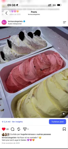 Cubas e espátulas para Gelato