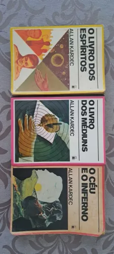 3 Livros Allan Kardec - O céu e o inferno - O Livro dos Espíritos - O Livro dos Médiuns