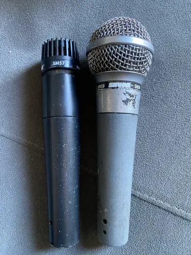 Microfone shure sm57 e sm58 