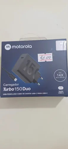 Carregador Motorola Turbo 150 Duo Tipo C