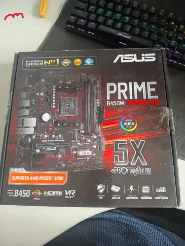 Placa-mãe ASUS B450M-GAMING/BR AM4 DDR4