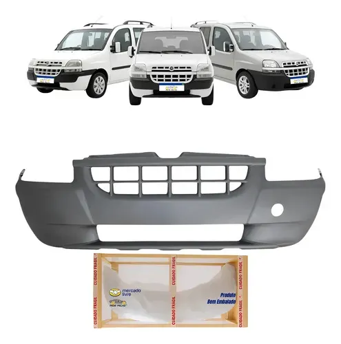 Parachoque Fiat Doblo Fire Ex 2002 2003 2004 05 A 2009 Novo Preto Texturizado