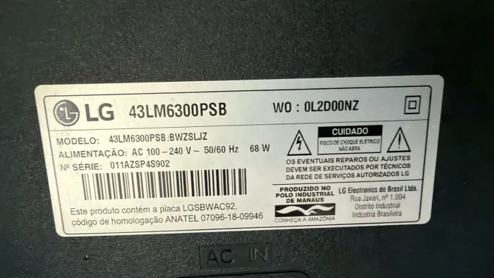TV LG 43?