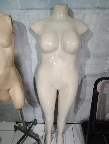 Manequim feminino Plus e slim