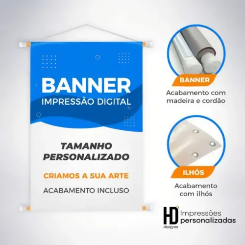 Impressão em Banner Lona Brilho ou Fosco