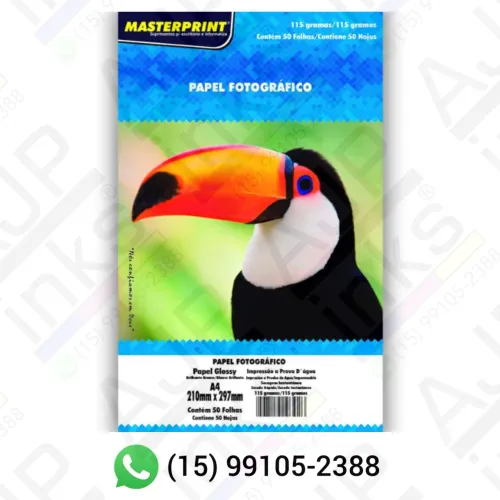 Papel Fotográfico Glossy 115g A4