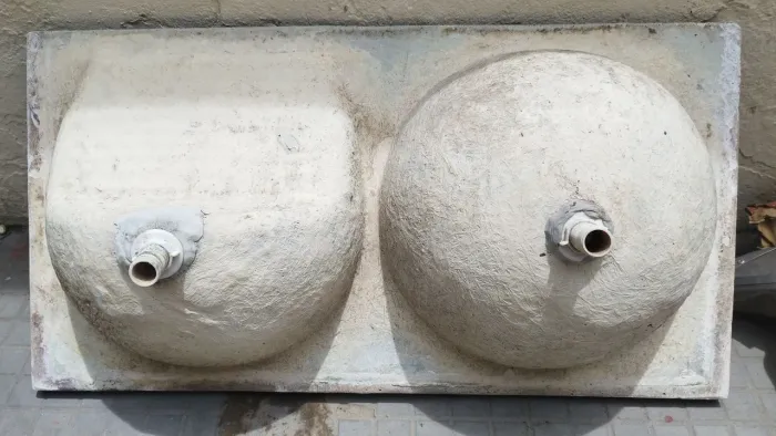 Tanquinho Duplo de Mármore Sintético 