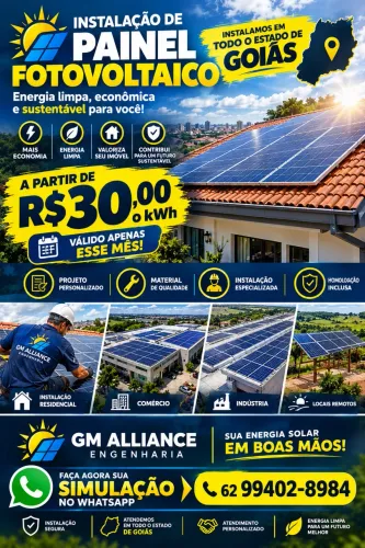 Instalação e Manutenção de Painéis Fotovoltaicos