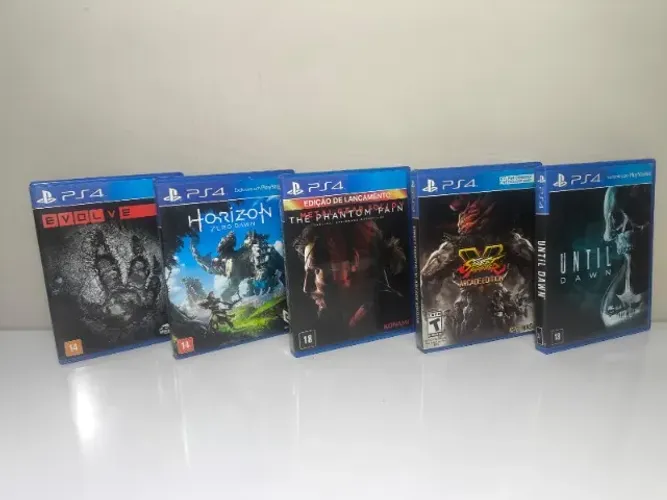 Lote 5 Jogos Ps4 PlayStastion 4 Mídia Física Seminovos