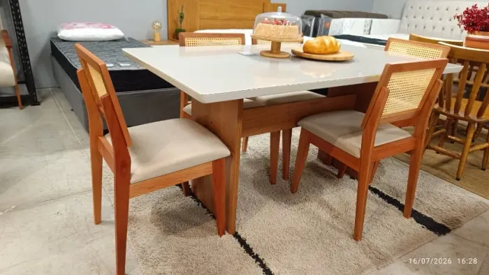 Mesa de Jantar 4 Cadeiras Allegra