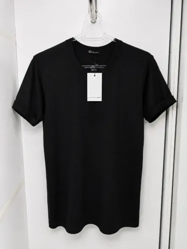 Camiseta canelada, na etiqueta - Tam M