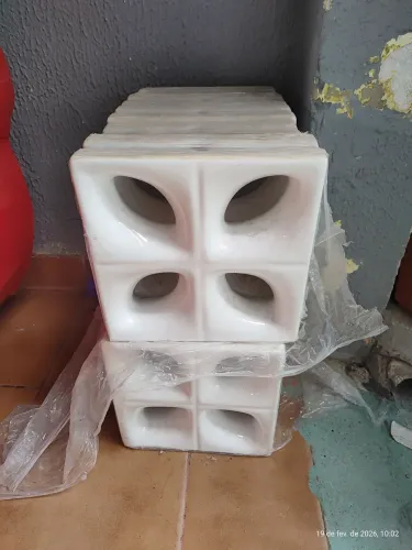 Cobogó de cerâmica novo 10 peças 