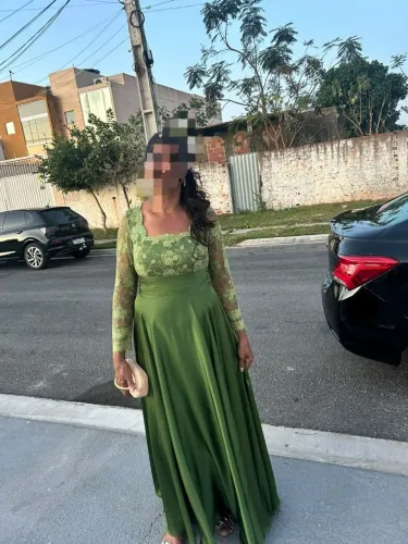Vestido verde oliva