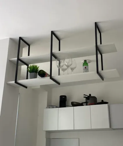 Nicho Suspenso Estilo Industrial (Branco)
