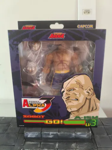 Street fighter Alpha Storm Arena Sagat 1/12 NOVO