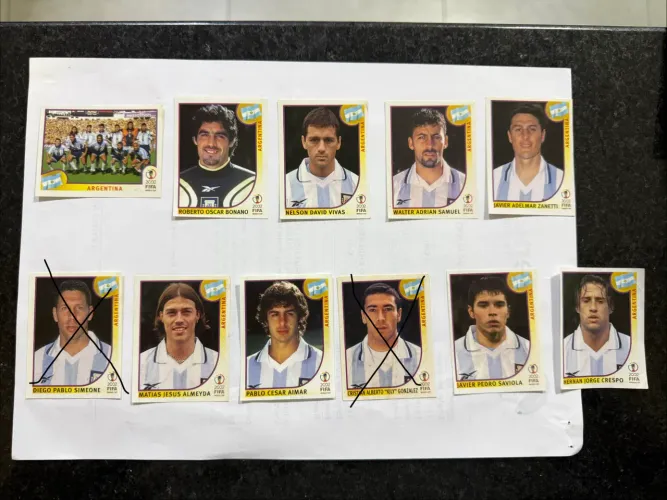 Figurinhas Copa do Mundo 2002